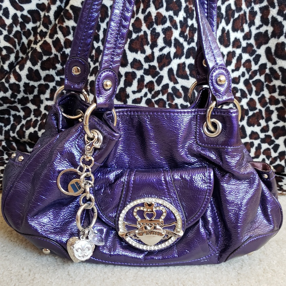 Kathy Van Zeeland Purple Purse